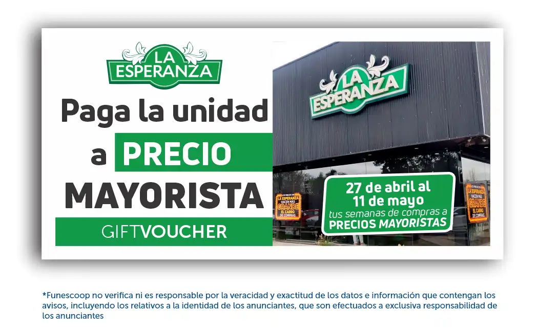 Voucher semana de ahorro La esperanza